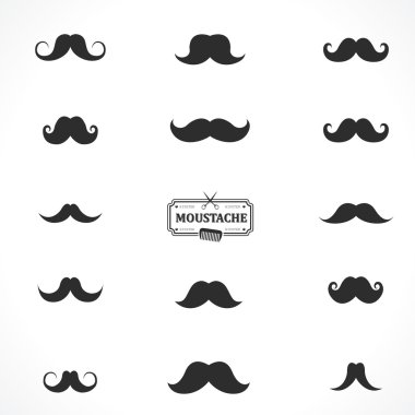 Basit Hipster stili simgeler kümesi