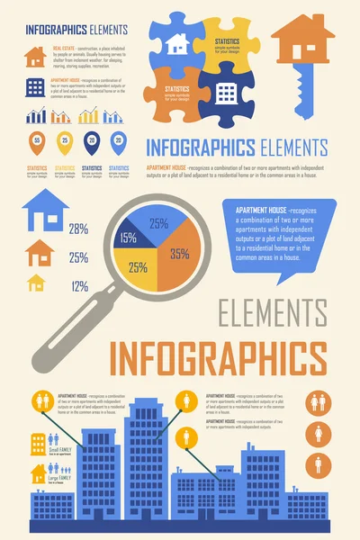 Diseño de elementos de infografía — Archivo Imágenes Vectoriales