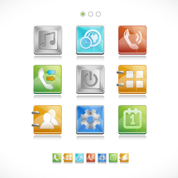 Набор значков для пользовательского интерфейса
