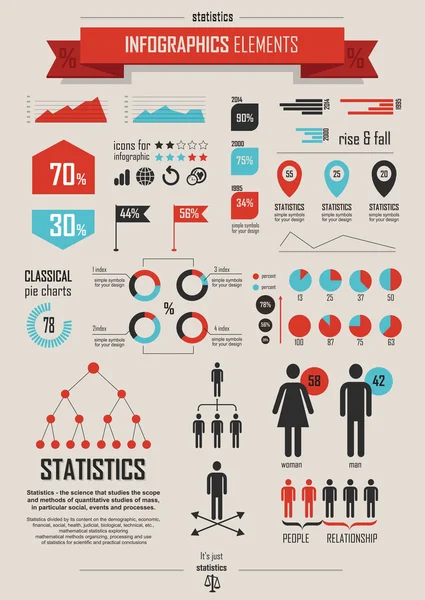 Design de elementos infográficos — Vetor de Stock