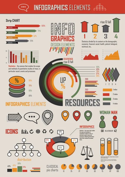 Elementi infografici design — Vettoriale Stock