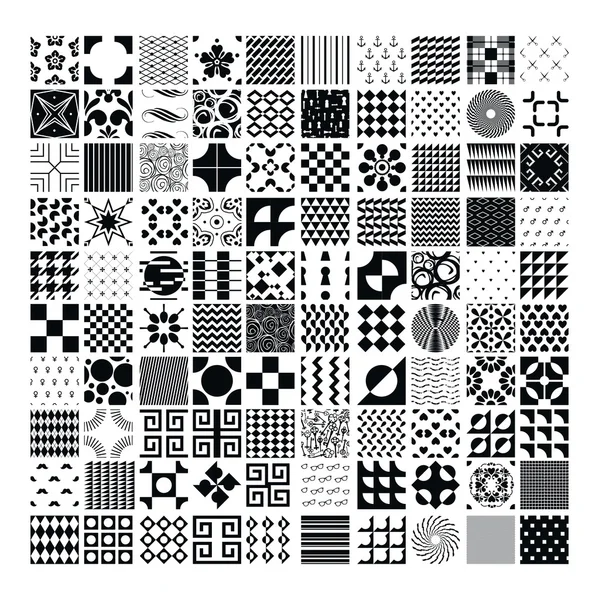 Set different seamless patterns — Stock Vector