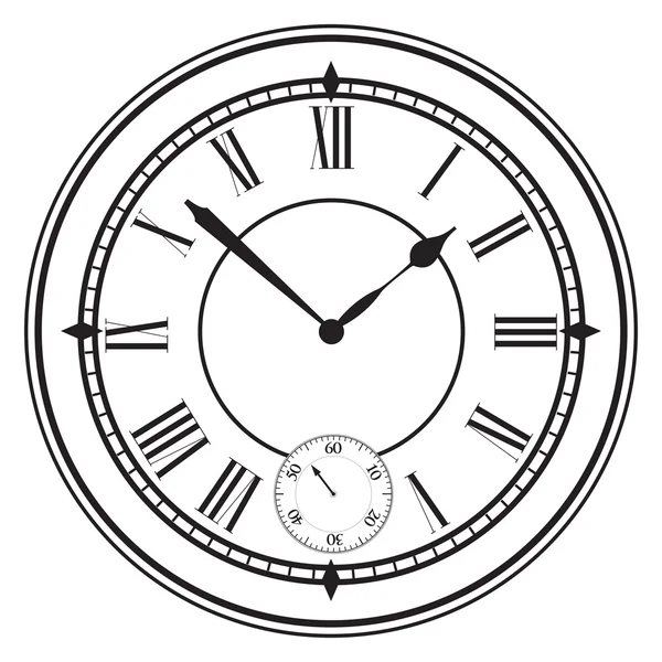 Vintage clock face. — Stock Vector