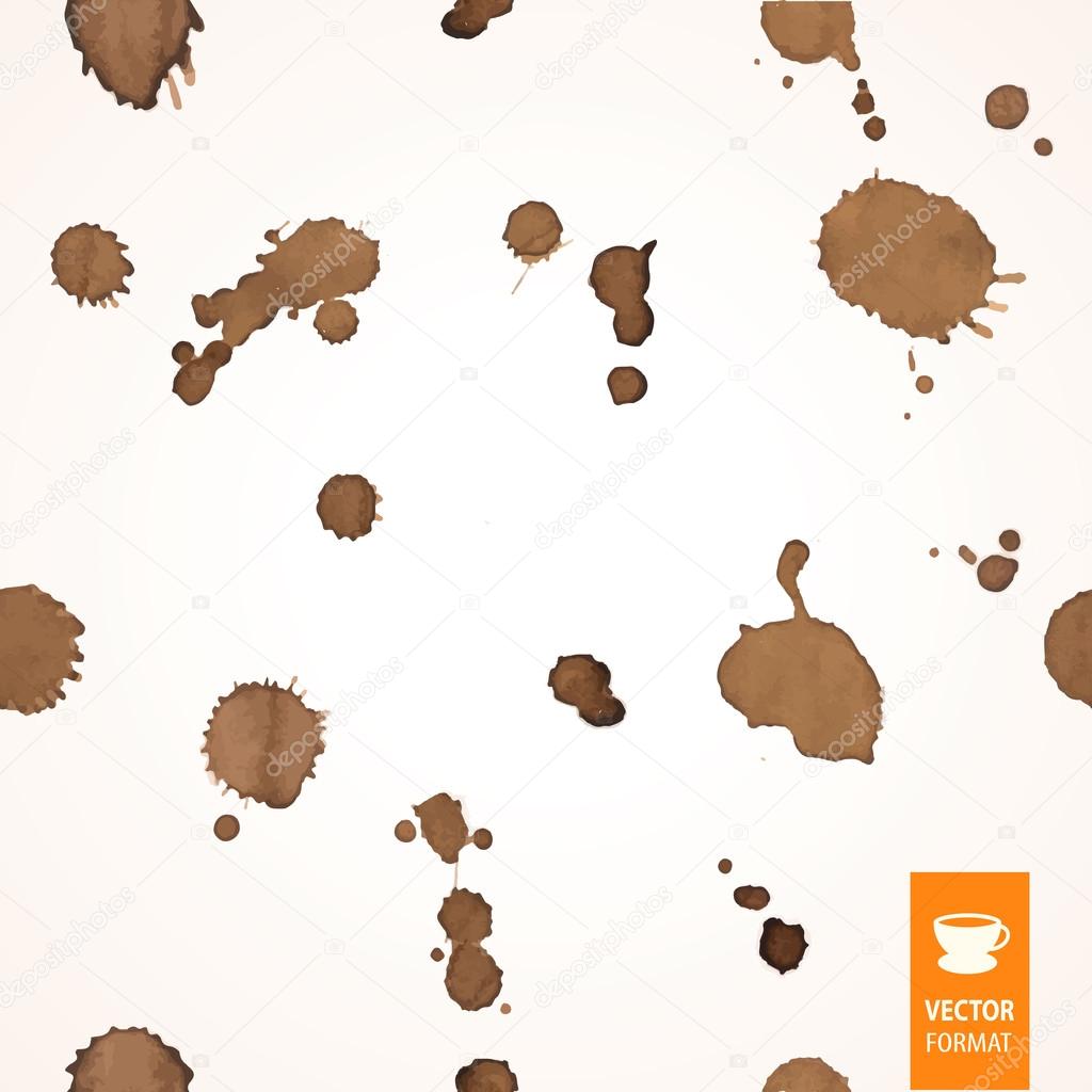 coffee stains and drops