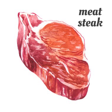 Vektör çizim suluboya gıda ile. 