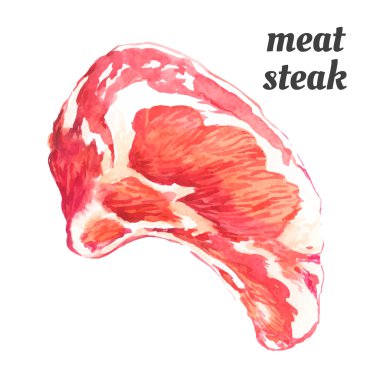 Vektör çizim suluboya gıda ile. 