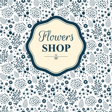 Sorunsuz çiçek ve çiçek arka plan. Komik doodling.