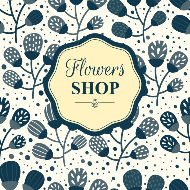 Sorunsuz çiçek ve çiçek arka plan. Komik doodling.