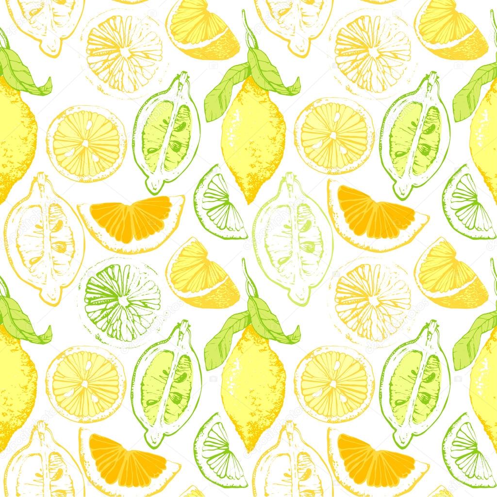 Hand-drawn sketch of lemons.