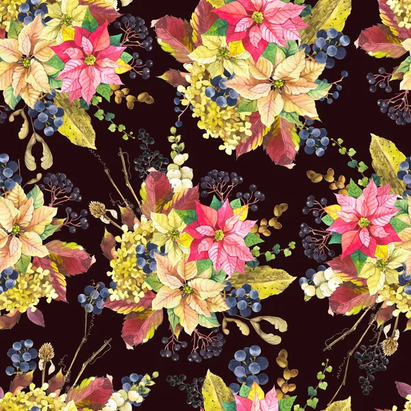 Motif floral sans couture avec des fleurs. — Photo