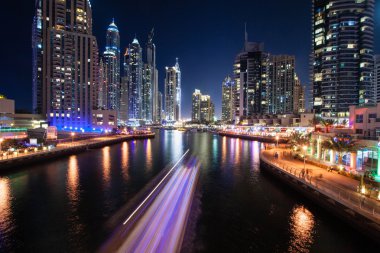 Nightscapes, gökdelenler, Dubai Marina, Birleşik Arap Emirlikleri