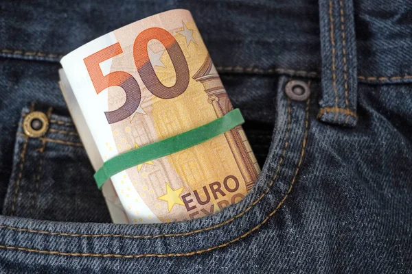 Euro Money Cash Close — Stock Photo, Image