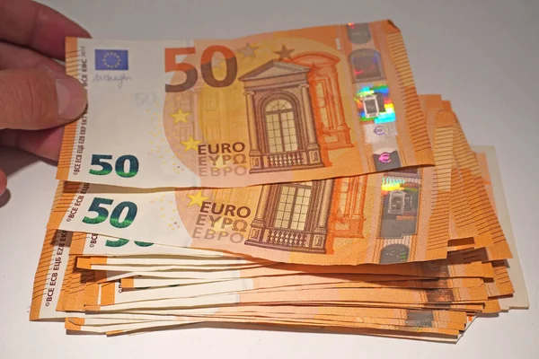 Euro Money Cash Close — Stock Photo, Image