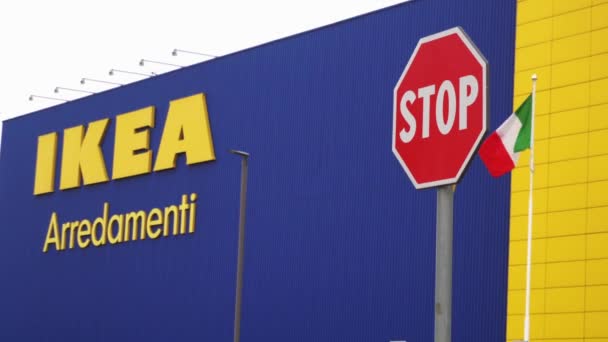 Europa Italia Milán Octubre 2020 Cierre Grandes Centros Comerciales Bares — Vídeo de stock