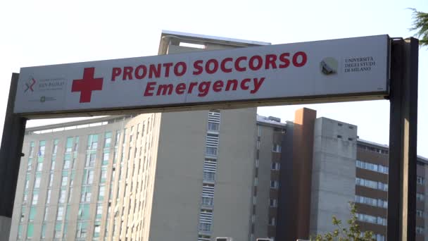 イタリア Circa 2019 セキュリティで緊急ポスト — ストック動画