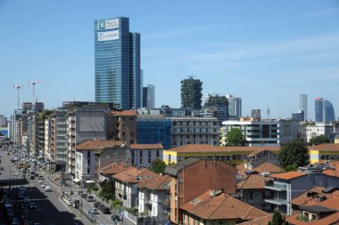 Milan, İtalya - Mayıs 2020: Modern mimari. Lombardiya bölgesi hükümeti