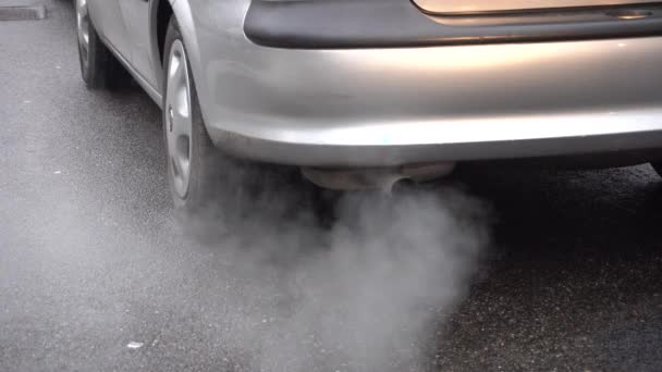 Luchtverontreiniging Auto Tijdens Covid19 Coronavirus Lockdown — Stockvideo
