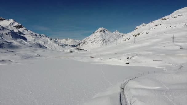 Spettacolari Riprese Delle Montagne Innevate Dei Ghiacciai Piz Pal Nelle — Video Stock