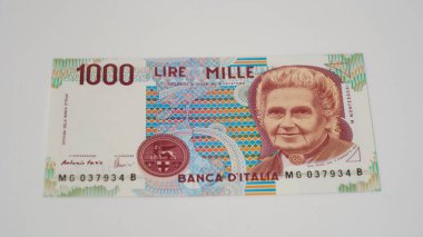 İtalyan Lira banknotunun yakın görüntüsü