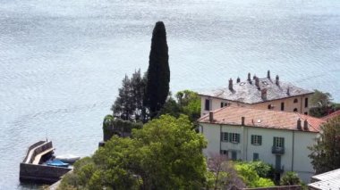 İtalya - Ligurya - Akdeniz evlerinin görüntüleri, beş ülke (Cinque Terre) yakınlarındaki küçük sahil köyü 