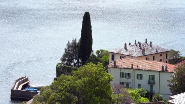 意大利 利古里亚 靠近五块土地 Cinque Terre 的海滨小村庄 地中海房屋的镜头 — 图库视频影像