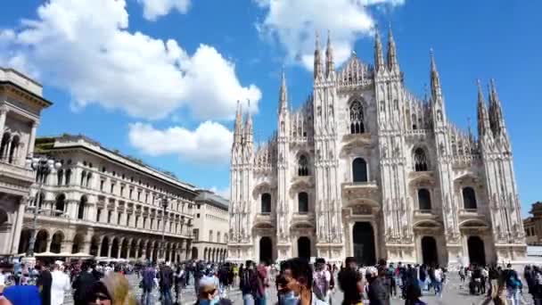 Europa Italia Milán Mayo 2021 Catedral Del Duomo Después Terminar — Vídeo de stock