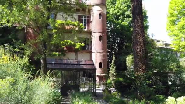 Europe Italie Milan Mai 2021 Jardin Botanique Brera Université Art — Video