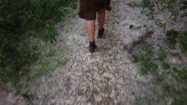 Avrupa, Milan İtalya, Polen ve ilkbaharda parklarda çiçek açan kavak çiçekleriyle oluşan mevsimsel alerjiler - Pavia yakınlarındaki Ticino doğal parkında tamamen beyaz polenler ile kaplı alan