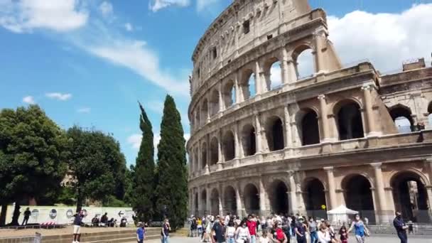 Europa Italia Roma Junio 2021 Los Turistas Vuelven Visitar Ruina — Vídeo de stock
