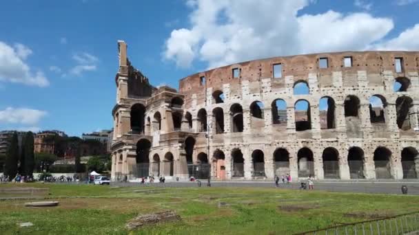 Avrupa Talya Roma Haziran 2021 Colosseo Unesco Heritage Adlı Dünya — Stok video