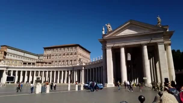 Europa Italien Rom Juni 2021 Petersdom Vatikanstadt Piazza San Pietro — Stockvideo