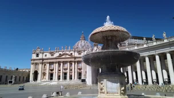 Europa Italia Roma Juni 2021 Peterskirkens Basilikum Vatikanet Piazza San – stockvideo