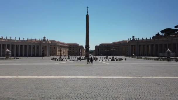 Avrupa Talya Haziran 2021 Peter Kilisesi Basiliği Vatikan Piazza San — Stok video