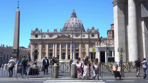 Europa Italia Roma Junio 2021 Basílica Iglesia San Pedro Ciudad — Vídeos de Stock