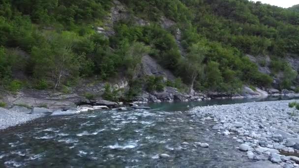 Italia Bobbio Piacenza Val Trebbia Vista Aérea Drone Del Increíble — Vídeo de stock