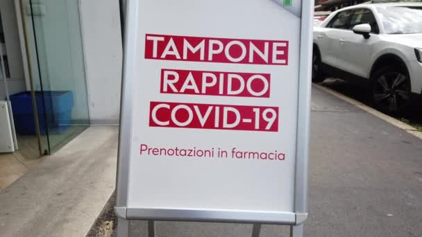 Europe Italie Milan Mai 2021 Covid Coronavirus Serological Test Swab — Video