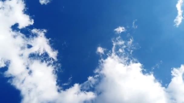 Imagens Céu Com Nuvens Brancas — Vídeo de Stock