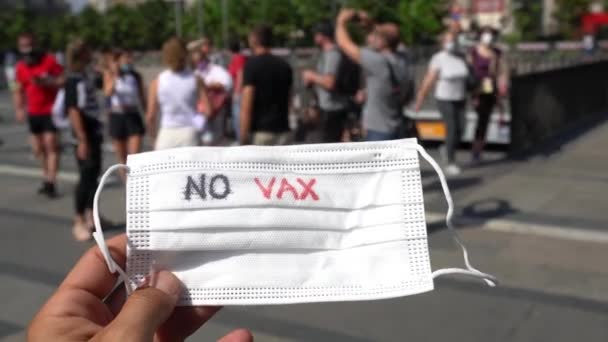 Não Vacinado Sem Aumento Vax Pessoas Aumento Infecção Covid Coronavirus — Vídeo de Stock