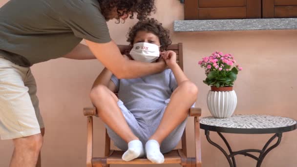Європа Італія Рішення Вакцинувати Вакцинувати Ваксу Малих Дітей Річна Дитина — стокове відео