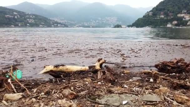 Europe Italy Como July 2021 Extensive Damage Flood Como Lake — Stock Video