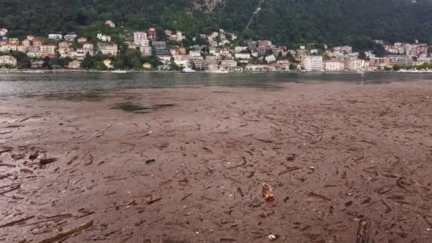 Europe Italie Côme Juillet 2021 Dommages Importants Après Inondation Côme — Video