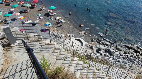 Evropa Itálie Ligurie Levanto Mořská Vesnice Zahrnutá Národním Parku Cinque — Stock fotografie