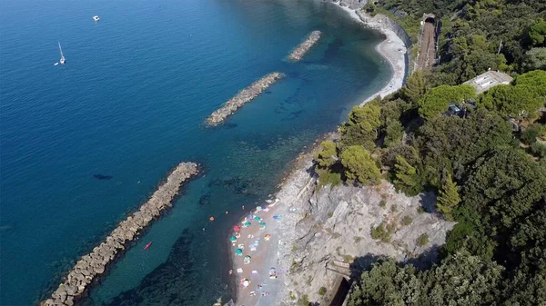 Europa Italien Ligurien Framura Juli 2021 Nationalpark Cinque Terre Drohnen — Stockfoto