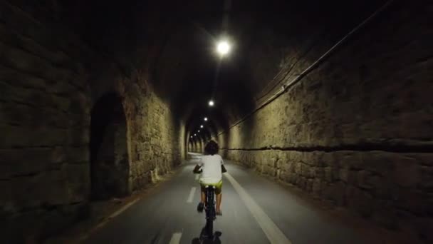 Italien Spezia Ligurien Der Neue Fuß Und Radweg Der Framura — Stockvideo