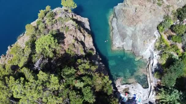 Europa Itália Ligúria Framura Julho 2021 Cinque Terre National Park — Vídeo de Stock