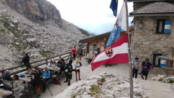 Europa Italien Trentino Dolomiten Del Brenta Madonna Campiglio August 2021 — Stockvideo