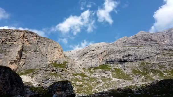 Europa Italien Trentino Col Rodella Val Fassa August 2021 Sellajoch — Stockvideo