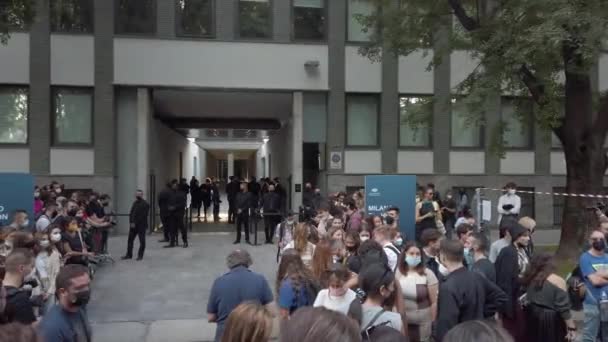 Europa Itália Milão Setembro 2021 Milan Fashion Week Evento Fendi — Vídeo de Stock