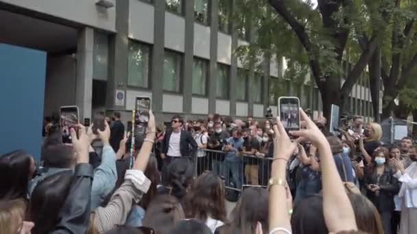 Europa Itália Milão Setembro 2021 Milan Fashion Week Evento Fendi — Vídeo de Stock