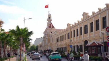 Asya, Vietnam, Ho Chi Minh - 01, 31, 2026: Saigon sokaklarında trafik sıkışık